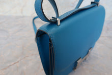 將圖片載入圖庫檢視器 HERMES/エルメス コンスタンス3 ミニ ヴォーエプソン ブルーイズミール T刻印 ショルダーバッグ 700010026