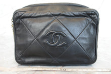 Load image into Gallery viewer, CHANEL Matelasse fringe chain shoulder bag Lambskin Black/Gold hadware Shoulder bag 700030010