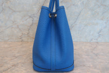 将图片加载到图库查看器,HERMES GARDEN PARTY TPM Negonda leather Blue hydra □P刻印 Tote bag 700080198