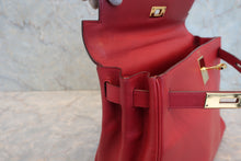 画像をギャラリービューアに読み込む, HERMES/エルメス ケリー28 クシュベル ルージュヴィフ 〇U刻印 ショルダーバッグ 800040065