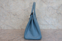 将图片加载到图库查看器,HERMES BIRKIN 30 Epsom leather Blue jean □K刻印 Hand bag 7000120232