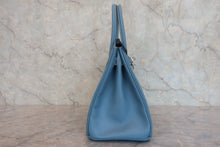将图片加载到图库查看器,HERMES BIRKIN 30 Epsom leather Blue jean □K刻印 Hand bag 7000120232