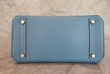 将图片加载到图库查看器,HERMES BIRKIN 30 Epsom leather Blue jean □K刻印 Hand bag 7000120232