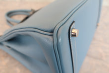 将图片加载到图库查看器,HERMES BIRKIN 30 Epsom leather Blue jean □K刻印 Hand bag 7000120232