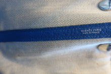 将图片加载到图库查看器,HERMES GARDEN PARTY TPM Negonda leather Blue hydra □P刻印 Tote bag 700080198