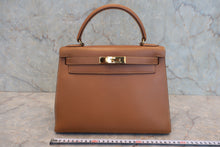 画像をギャラリービューアに読み込む, HERMES/エルメス ケリー28 クシュベル ゴールド ショルダーバッグ 800040071