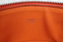 Load image into Gallery viewer, HERMES BOLIDE 35 Clemence leather Orange □G Engraving Hand bag 700090226