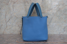 Load image into Gallery viewer, HERMES PICOTIN LOCK TOUCH MM Clemence leather/Swift leather Blue paradise T Engraving Hand bag 700100006