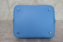 Load image into Gallery viewer, HERMES PICOTIN LOCK TOUCH MM Clemence leather/Swift leather Blue paradise T Engraving Hand bag 700100006
