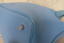 Load image into Gallery viewer, HERMES PICOTIN LOCK TOUCH MM Clemence leather/Swift leather Blue paradise T Engraving Hand bag 700100006