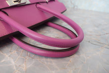 將圖片載入圖庫檢視器 HERMES/エルメス バーキン35 クシュベル シクラメン □H刻印 ハンドバッグ 800010147