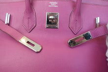 將圖片載入圖庫檢視器 HERMES/エルメス バーキン35 クシュベル シクラメン □H刻印 ハンドバッグ 800010147