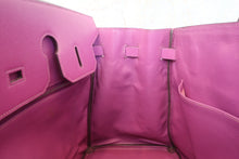 將圖片載入圖庫檢視器 HERMES/エルメス バーキン35 クシュベル シクラメン □H刻印 ハンドバッグ 800010147