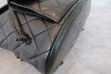 Load image into Gallery viewer, CHANEL Matelasse chain back pack Lambskin Black/Gold hadware Back pack 800060015