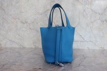 將圖片載入圖庫檢視器 HERMES/エルメス ピコタンロックPM トリヨンクレマンス ブルーザンジバル A刻印 ハンドバッグ 800010199