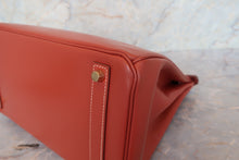 画像をギャラリービューアに読み込む, HERMES/エルメス オータクロア32 ボックスカーフ ブリック □B刻印 ハンドバッグ 700050001