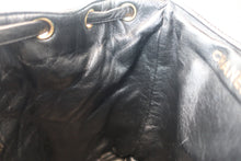 Load image into Gallery viewer, CHANEL Matelasse chain back pack Lambskin Black/Gold hadware Back pack 800060015