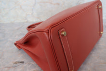 画像をギャラリービューアに読み込む, HERMES/エルメス オータクロア32 ボックスカーフ ブリック □B刻印 ハンドバッグ 700050001