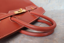 画像をギャラリービューアに読み込む, HERMES/エルメス オータクロア32 ボックスカーフ ブリック □B刻印 ハンドバッグ 700050001