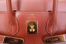 画像をギャラリービューアに読み込む, HERMES/エルメス オータクロア32 ボックスカーフ ブリック □B刻印 ハンドバッグ 700050001