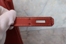 画像をギャラリービューアに読み込む, HERMES/エルメス オータクロア32 ボックスカーフ ブリック □B刻印 ハンドバッグ 700050001