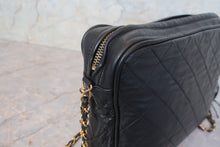 Load image into Gallery viewer, CHANEL Matelasse fringe chain shoulder bag Lambskin Black/Gold hadware Shoulder bag 700120126