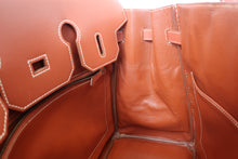 画像をギャラリービューアに読み込む, HERMES/エルメス オータクロア32 ボックスカーフ ブリック □B刻印 ハンドバッグ 700050001