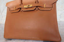 画像をギャラリービューアに読み込む, HERMES/エルメス バーキン35 ヴォーエプソン ゴールド □J刻印 ハンドバッグ 700040238