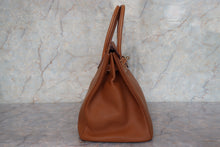 画像をギャラリービューアに読み込む, HERMES/エルメス バーキン35 ヴォーエプソン ゴールド □J刻印 ハンドバッグ 700040238