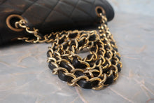 Load image into Gallery viewer, CHANEL Paris Limited Mini Matelasse double flap chain shoulder bag Lambskin Black/Gold hadware Shoulder bag 700120143