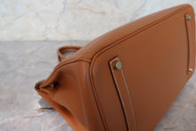 画像をギャラリービューアに読み込む, HERMES/エルメス バーキン35 ヴォーエプソン ゴールド □J刻印 ハンドバッグ 700040238