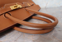 画像をギャラリービューアに読み込む, HERMES/エルメス バーキン35 ヴォーエプソン ゴールド □J刻印 ハンドバッグ 700040238