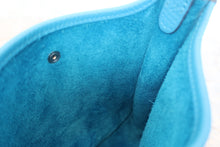 Load image into Gallery viewer, HERMES EVELYNE TPM Clemence leather Blue frida Y Engraving Shoulder bag 800070147