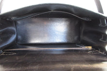 Load image into Gallery viewer, HERMES KELLY 28 Box carf leather  Black Hand bag 700070206