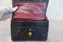 Load image into Gallery viewer, CHANEL Paris Limited Mini Matelasse double flap chain shoulder bag Lambskin Black/Gold hadware Shoulder bag 700120143