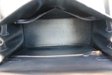 Load image into Gallery viewer, HERMES KELLY 28 Box carf leather Navy 〇U Engraving Shoulder bag 700100033