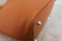 画像をギャラリービューアに読み込む, HERMES/エルメス ピコタンロックMMトレサージュ ヴォーエプソン ゴールド/ローズアザレ/オレンジ D刻印 ハンドバッグ 800020126