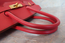 画像をギャラリービューアに読み込む, HERMES/エルメス バーキン35 クシュベル ルージュヴィフ □B刻印 ハンドバッグ 700060050