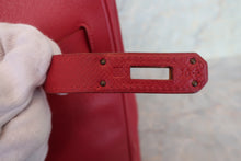 画像をギャラリービューアに読み込む, HERMES/エルメス バーキン35 クシュベル ルージュヴィフ □B刻印 ハンドバッグ 700060050
