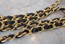 Load image into Gallery viewer, CHANEL Matelasse fringe chain shoulder bag Lambskin Black/Gold hadware Shoulder bag 700120145