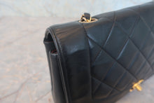 画像をギャラリービューアに読み込む, CHANEL/シャネル ダイアナマトラッセチェーンショルダーバッグ ラムスキン ブラック/ゴールド金具 ショルダーバッグ 800030033