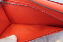 Load image into Gallery viewer, HERMES  Bearn Soufflet Verso Epsom leather Blue brighton/Capucine A Engraving Wallet 700060104