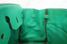 Load image into Gallery viewer, HERMES BIRKIN 35 Clemence leather Menthe Hand bag 700100023