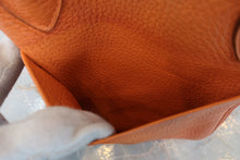 将图片加载到图库查看器,HERMES LINDY 30 Clemence leather Orange □N刻印 Shoulder bag 700030284