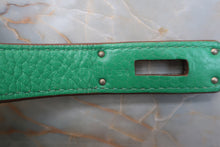 Load image into Gallery viewer, HERMES BIRKIN 35 Clemence leather Menthe Hand bag 700100023