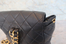画像をギャラリービューアに読み込む, CHANEL/シャネル マトラッセチェーンリュック ラムスキン ブラック/ゴールド金具 リュック 800030048