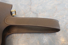 Load image into Gallery viewer, HERMES PICOTIN LOCK MM Clemence leather Etoupe gray C Engraving Hand bag 700120203