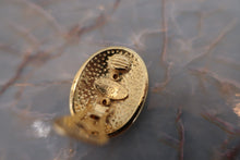 Load image into Gallery viewer, CHANEL CC mark earring Gold plate Gold Earring 600060101