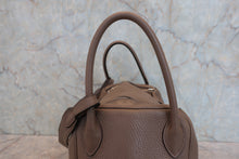 Load image into Gallery viewer, HERMES LINDY 30 Clemence leather Etoupe gray A Engraving Shoulder bag 800090016