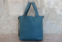 画像をギャラリービューアに読み込む, HERMES/エルメス ピコタンロックPM トリヨンクレマンス ブルージーン □Q刻印 ハンドバッグ 700080183